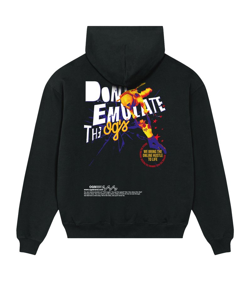 EMULATE_Black_HOODIE PREMIUM_BACK