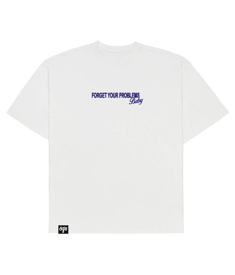 Forget Your Problems_Ogs_Sleeve Tee White_FRONT