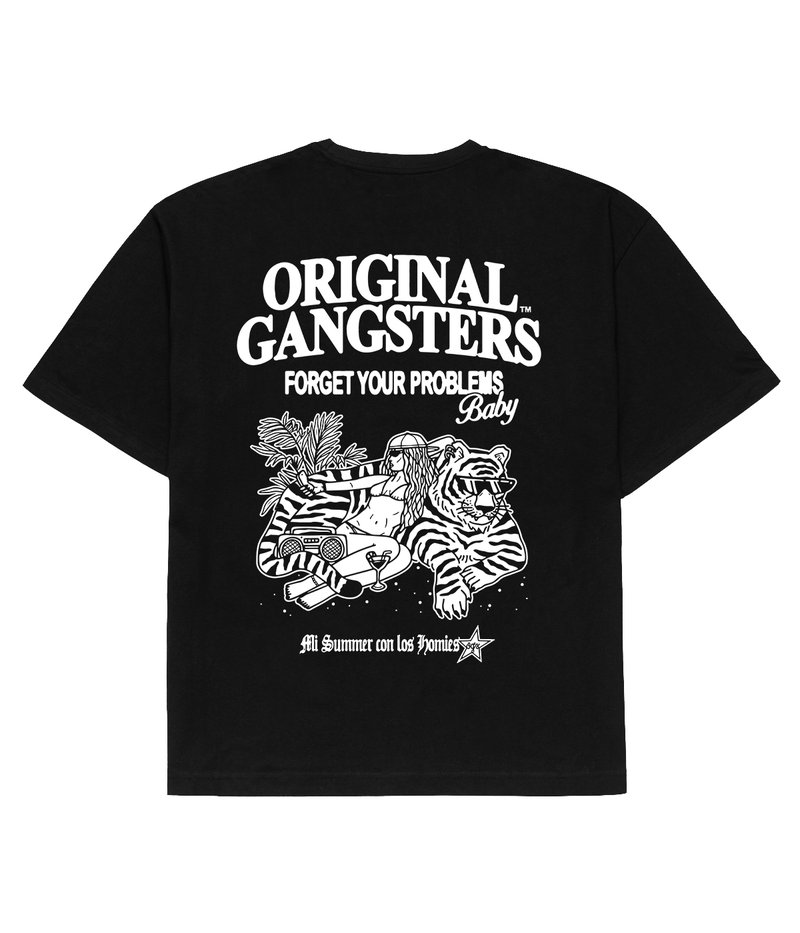 Forget Your Problems_Ogs_Sleeve Tee Black_BACK