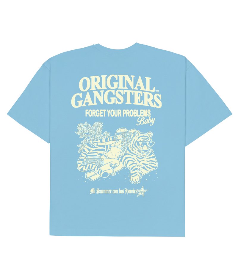 Forget Your Problems_Ogs_Sleeve Tee Baltic Blue_BACK