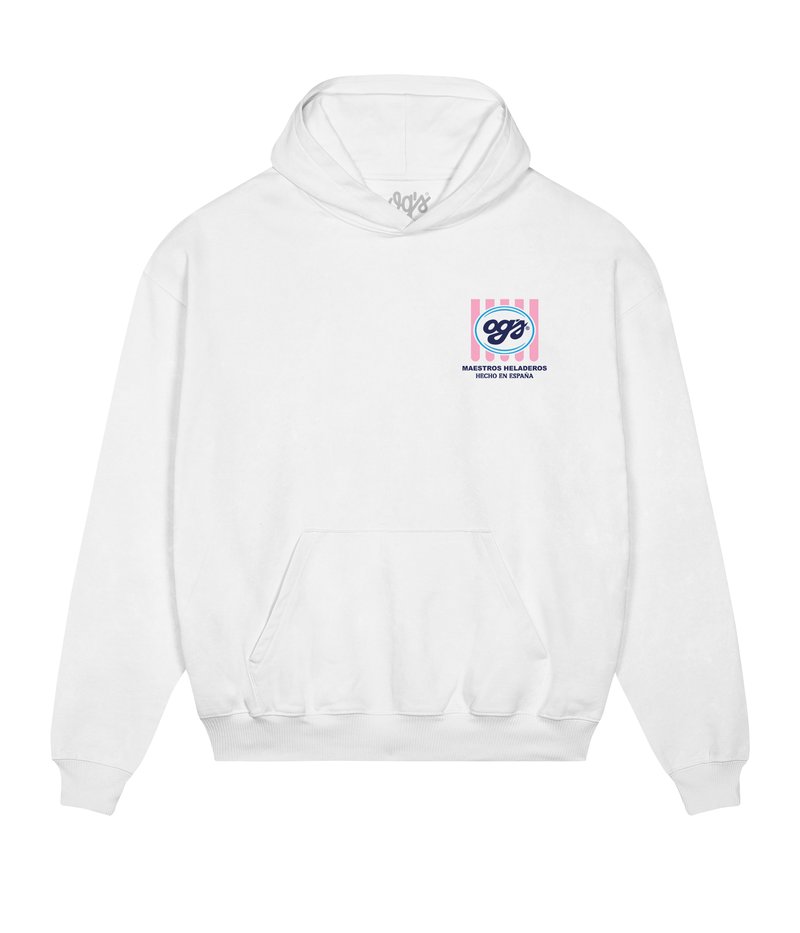 ICE CREAM_White_HOODIE PREMIUM_FRONT