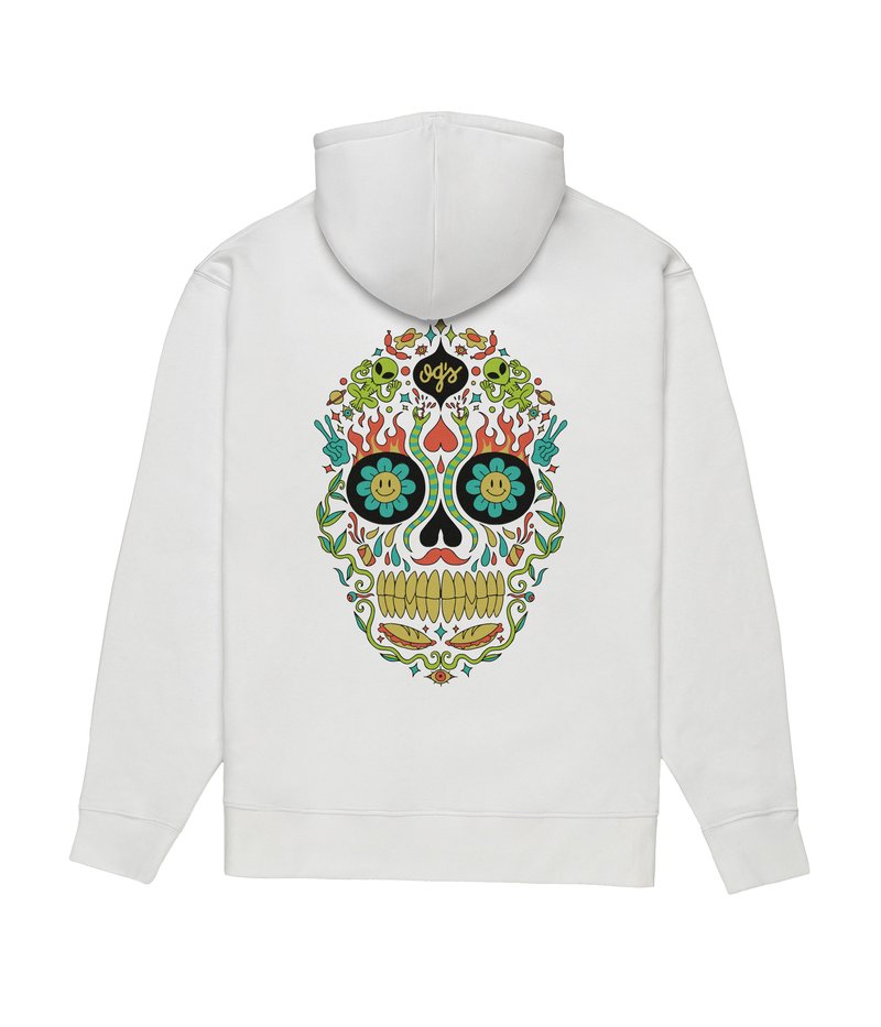 KLVRWhiteHoodieBack