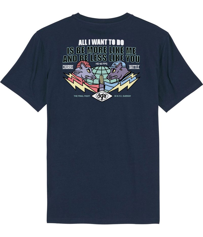 OGS_2Rats1Churro_Camiseta_FrenchNavy_Detras