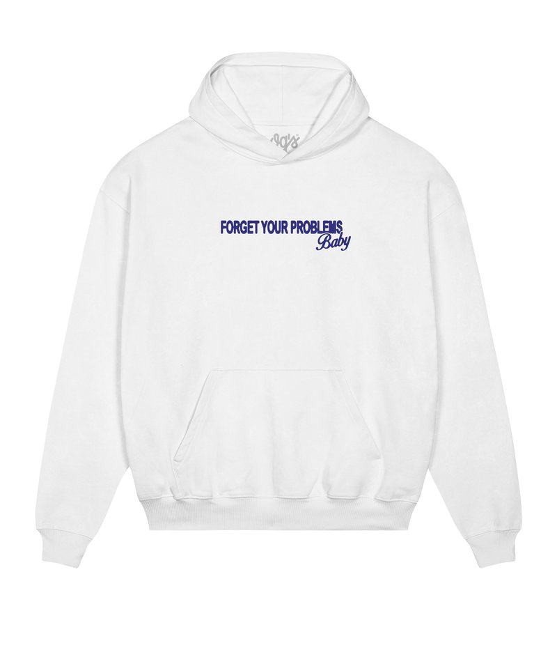 RELAX_White_HOODIE PREMIUM_FRONT